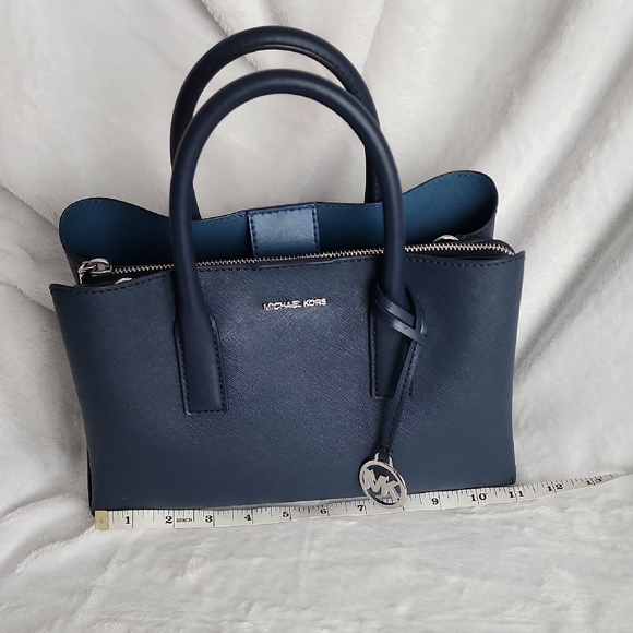 Michael Kors Dark Blue Satchel Bag - Picture 5 of 6